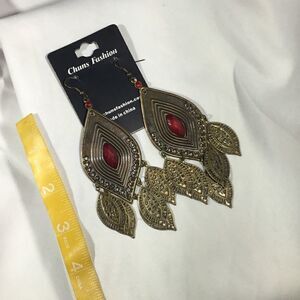 Antique Gold Tone Fashion Dangle Earrings (UC3)